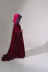 Red hooded cape sleeves